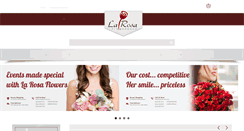 Desktop Screenshot of larosaflowershop.com